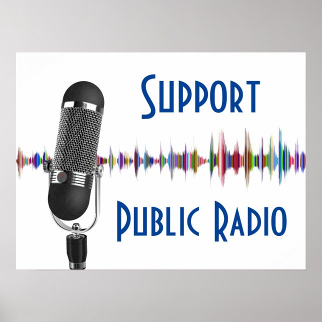 Poster Soutien de la radio publique (Devant)