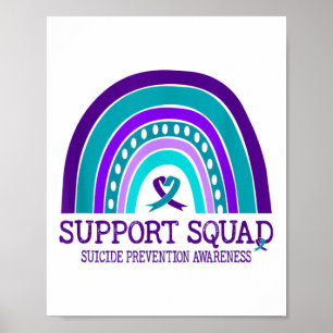 Poster Soutien de l'Escadron Prévention du suicide arc-en