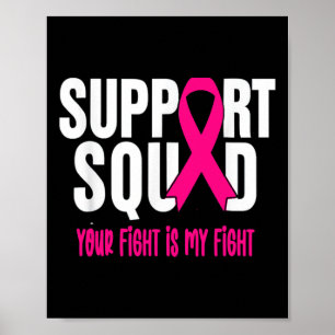 Poster Soutien du guerrier du cancer du sein Équipe du ca