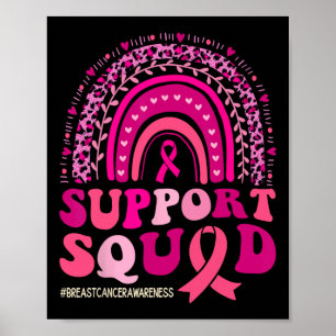Poster Soutien du guerrier du cancer du sein Équipe du ca