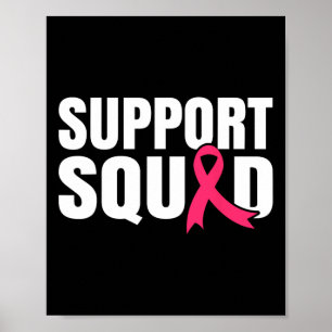Poster Soutien du guerrier du cancer du sein Équipe du ca