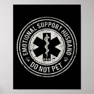 Poster Soutien Émotionnel Mari Ne Pet Pas Amusant Femme H