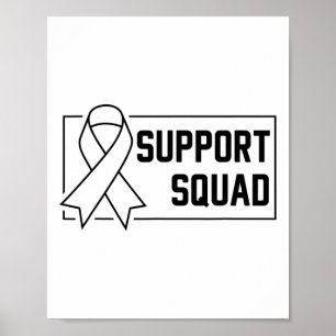 Poster Soutien Équipe Orange Guerrier Crps Sensibilisatio