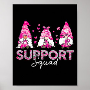 Poster Soutien Équipe Tie Dye Gnome Lauréats du cancer du