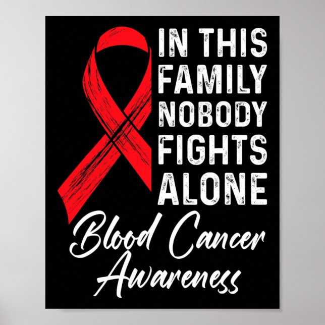 Poster Soutien familial Sensibilisation au cancer du sang (Devant)