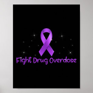 Poster Soutien Lutter Contre La Surdose De Drogue Sensibi