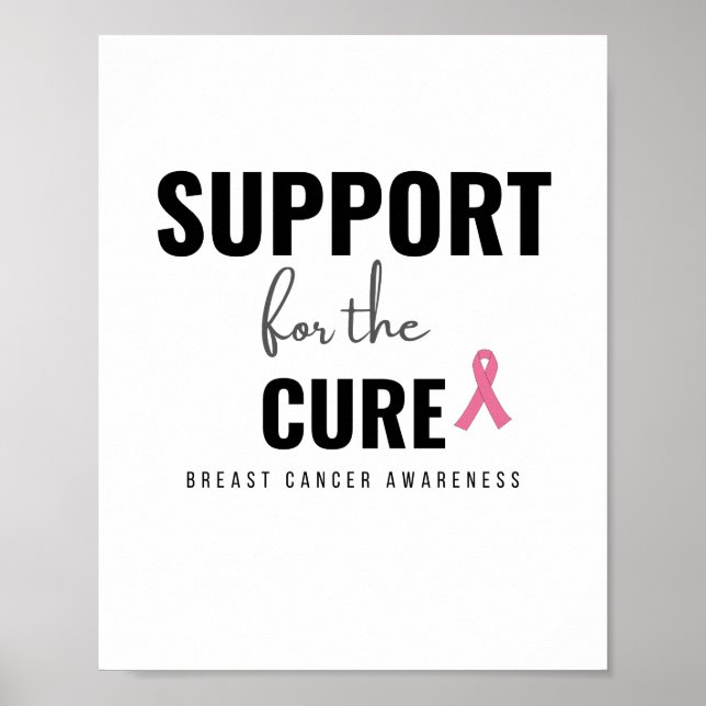 Poster soutien pour le traitement du cancer du sein Poste (Devant)