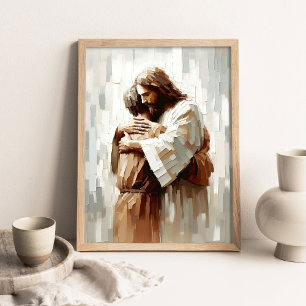 Poster Soutien sans fin, Art Chrétien Digital, Jésus
