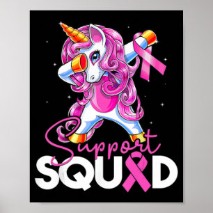 Poster Soutien Squad Sensibilisation au cancer du sein Un