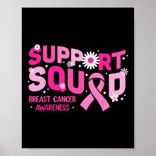 Poster Soutien super Squad Sensibilisation au cancer du s