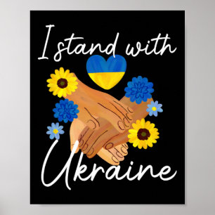 Poster Soutien Ukraine Paix Unité Ukraine Espoir Sensibil