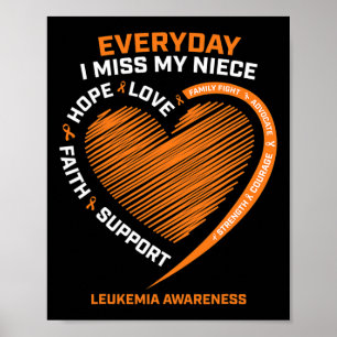 Poster Souvenir Affectueux Mémoire De Ma Nièce Leucémie P