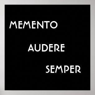 POSTER SOUVENIR AUDERE SEMPER