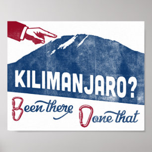 Poster Souvenir d'alpinisme d'affiche de Kilimanjaro