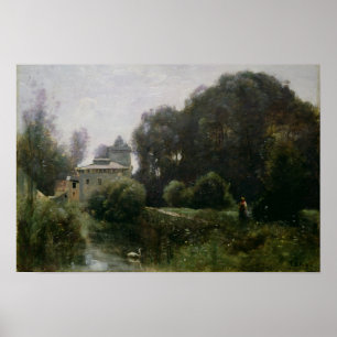 Poster Souvenir de la villa Borghese, 1855