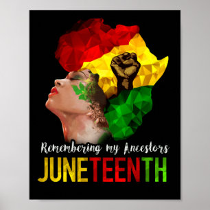 Poster Souvenir de mes ancêtres Junetdix Black 1865