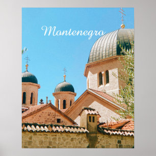 Poster souvenir de voyage à Kotor, Monténégro