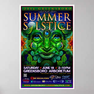 Poster Souvenir du solstice d'été de Greensboro 2016