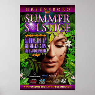 Poster Souvenir du solstice d'été de Greensboro 2022