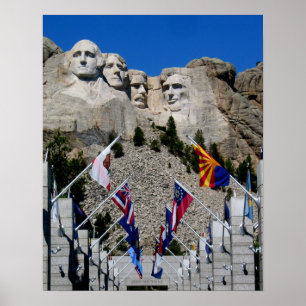 Poster Souvenir personnalisable de Mt Rushmore