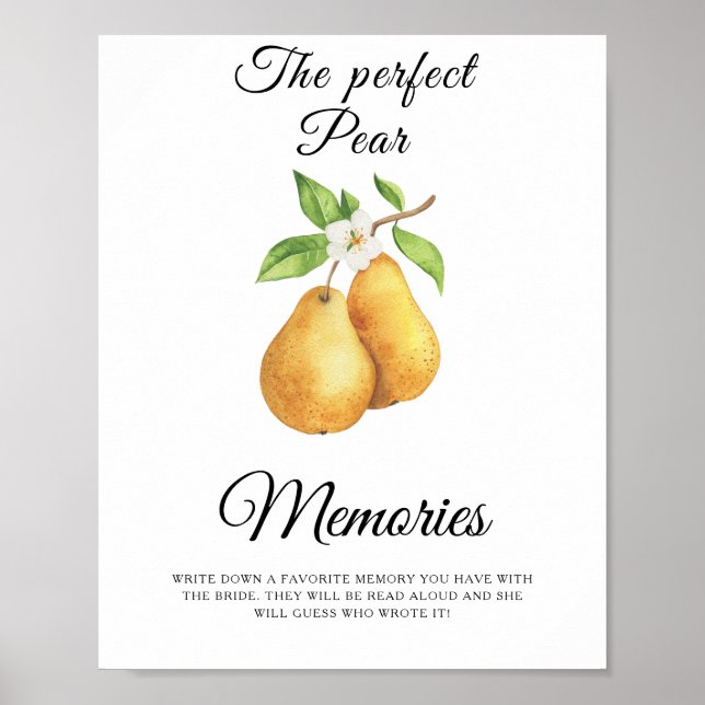 Poster Souvenirs de Fête des mariées avec la mariée (Devant)