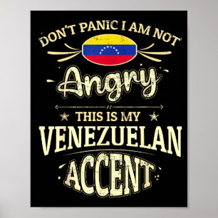 Poster Souvenirs du drapeau du Venezuela pour les hommes 