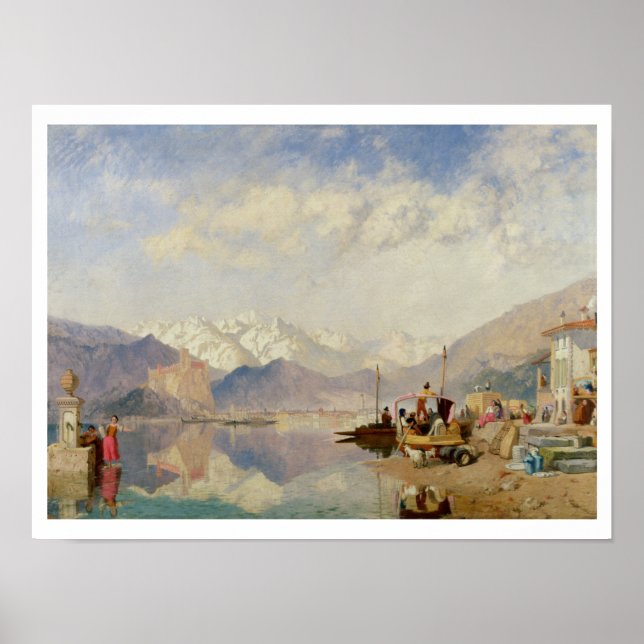 Poster Souvenirs du Lago Maggiore, Jour du Marché (Devant)