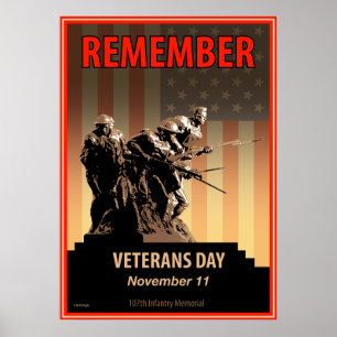 Poster Souviens-toi de la fête des anciens combattants