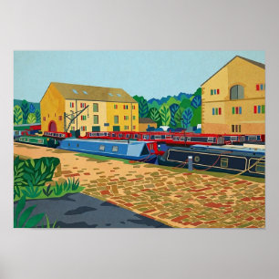 Poster Sowerby Bridge Bassin de Canal Art