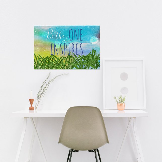 Poster Soyez Celui Qui Inspire La Citation (Créateur téléchargé)