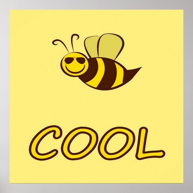 Poster Soyez Cool, Cadeaux D'Abeille, J'Aime Abeille, Cad (Devant)