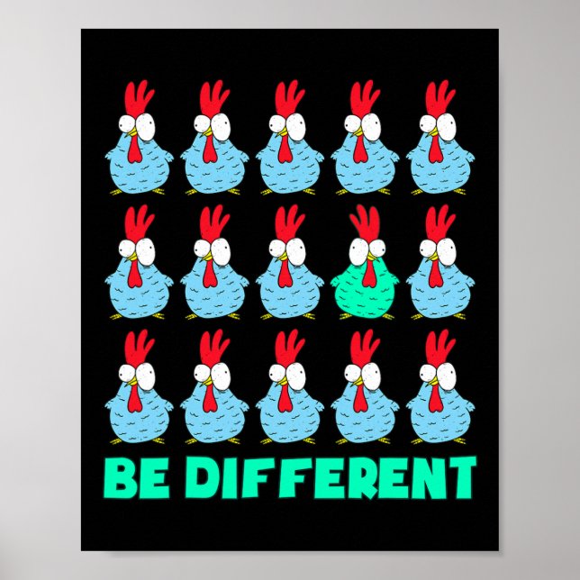 Poster Soyez différent  (Devant)