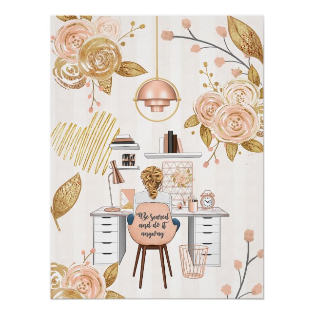 Poster Soyez Effrayé & Faites-Le De Toute Façon (Devant)