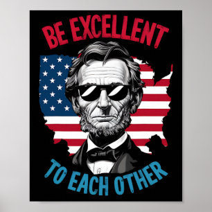 Poster Soyez excellents les uns envers les autres Drapeau