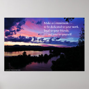 Poster Soyez fidèle à vous-même...Inspirationnel