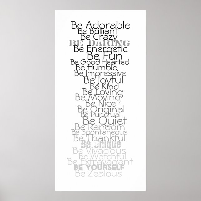 Poster Soyez l'ABC pour la chambre des enfants (Devant)