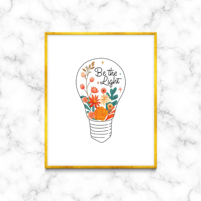 Poster Soyez les mots légers d'encouragement (Créateur téléchargé)