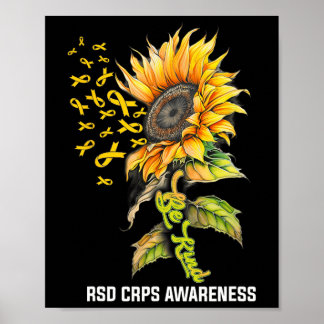 Poster Soyez Sérieux Tournesol Rsd Crps Sensibilisation