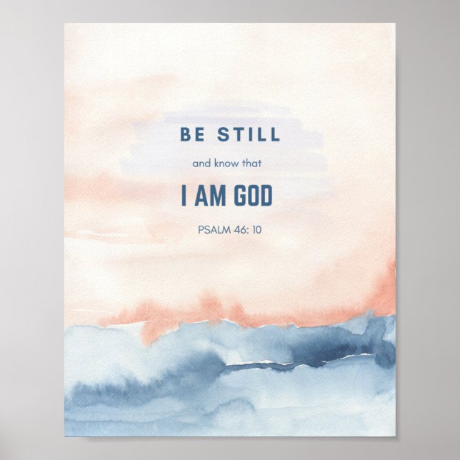 Poster Soyez toujours et sachez que je suis Dieu (Devant)