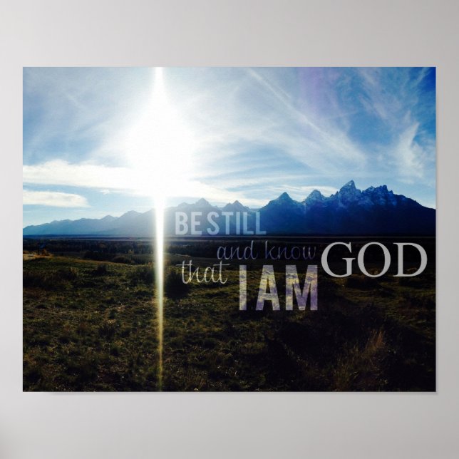 Poster Soyez Toujours Et Sachez Que Je Suis Dieu (Devant)