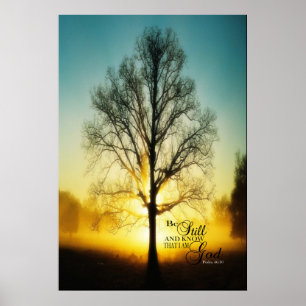 Poster Soyez toujours et sachez que je suis Dieu