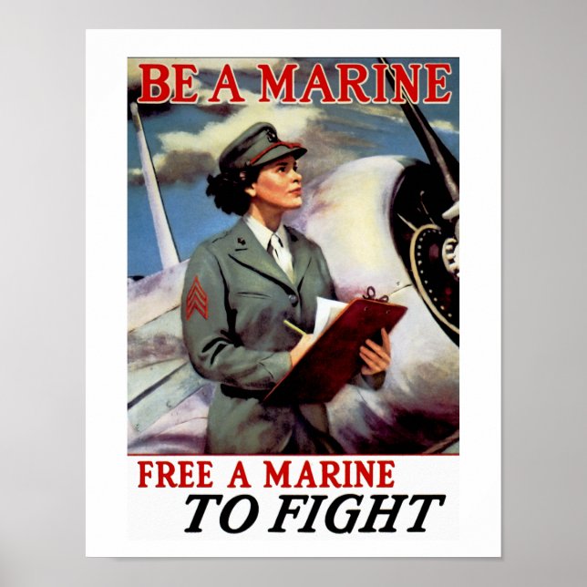 Poster Soyez un marin - Libérez un marin pour combattre (Devant)