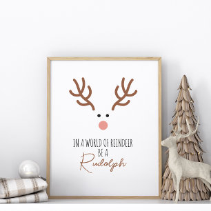 Poster Soyez un Rudolph sans cadre