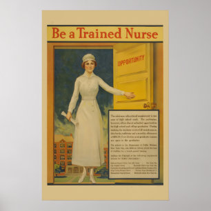 Poster Soyez une infirmière qualifiée ! 917 Soins infirmi