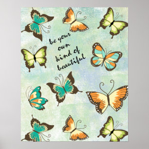 Poster Soyez vos propres beaux papillons