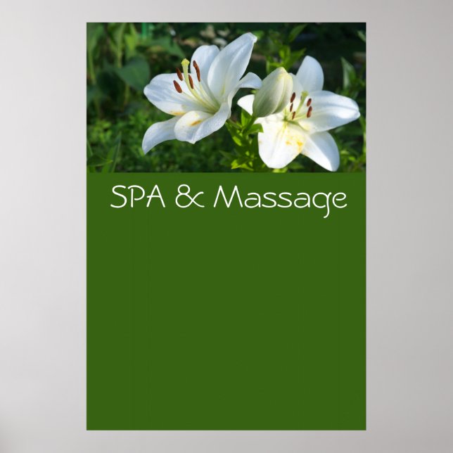 Poster SPA et massage (Devant)