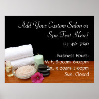 Spa/Massage/Pedicure Salon Scène Noir/Couleur