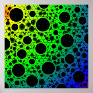 Poster Space Bubble Spots