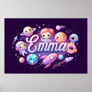 Poster Space Dreams Emma Wall Art
