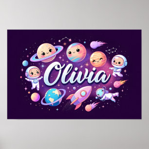 Poster Space Dreams Olivia Wall Art